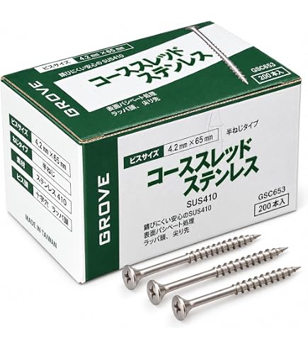 Amazon.co.jp: 錐込隊長 KT-90B 401-1105 100本入 ウッドデッキビス